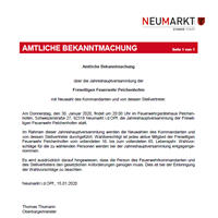 Amtl. Bekm. Jahreshauptversammlung und Neuwahlen Pelchenhofen.PNG