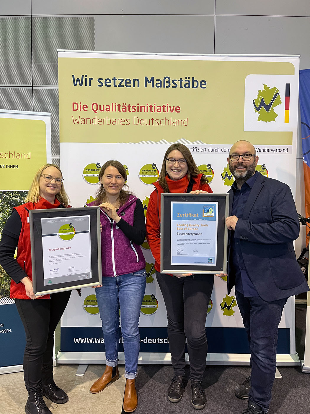 Erfolgreiche Rezertifizierung der „Zeugenbergrunde“ auf der CMT 2024 in Stuttgart