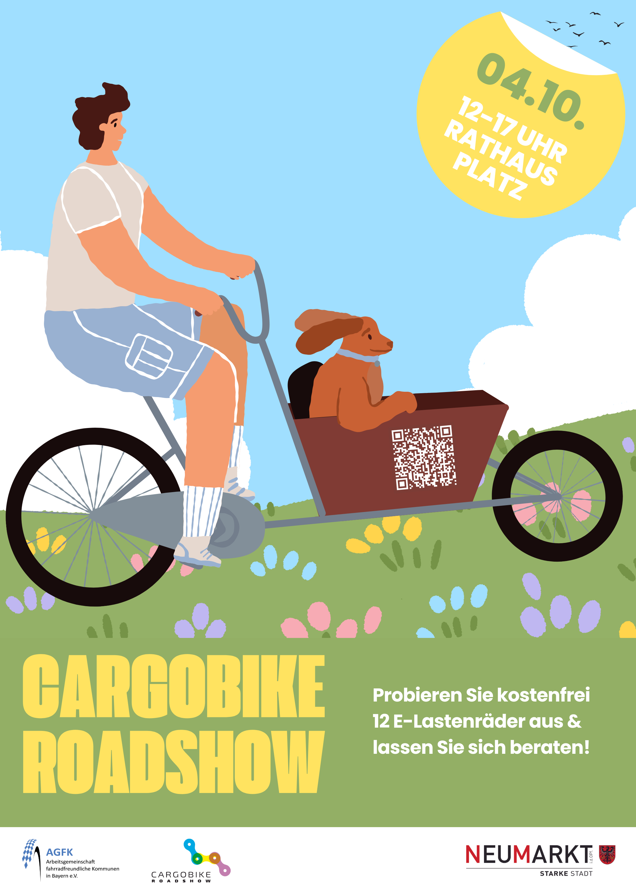 Schon mal E-Lastenrad gefahren? Die Cargobike Roadshow kommt nach Neumarkt i.d.OPf.